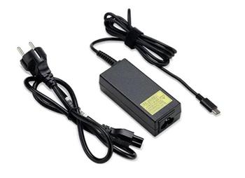 ACER 65W USB TYPE-C ADAPTER, BLACK, EU POWER CORD (RETAIL PACK) - pro zařízení s adapterem USB-C