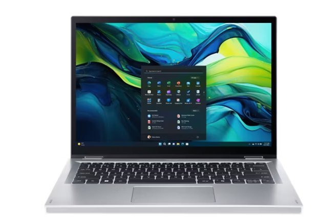 Acer Aspire Go Spin 14 (AGSP14-31PT-C7N7) Intel N150/8GB/128GB UFS/14" WUXGA IPS Touch/Win11 Home/stříbrná