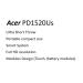 Acer PD1520Us UST LED DLP, FHD 1920x1080, SMART, WiFi, 500 ANSI, 10000:1, HDMI, 2xUSB 2.0, repro 2x3W, 0.73Kg