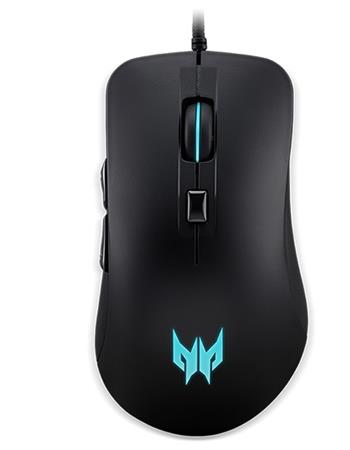 Acer PREDATOR CESTUS 310 - herní myš,4 úrovně DPI max. 4200dpi,1000Hz (1 ms), 6 tlačítek,životnost 10mil. kliků, 4 podsvícení