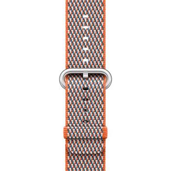 Apple Watch 38mm Spicy Orange Check Woven Nylon