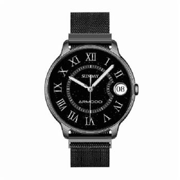 ARMODD Slim černá s kovovým řemínkem + silikonový řemínek