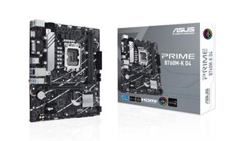ASUS PRIME B760M-K D4, 1700, Intel B760, 2xDDR4, mATX
