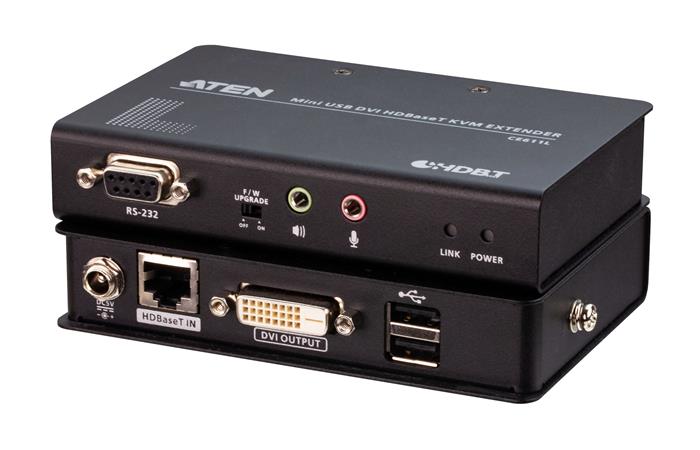 ATEN CE611 Mini USB DVI HDBaseT™ KVM Extender (1920 x 1200@100m) - Rozbaleno