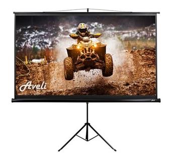 AVELI projekční plátno stativ, 221x125cm (16:9) 100", černý tubus