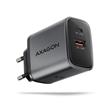 AXAGON ACU-PQ67 GaN nabíječka do sítě 67W, USB-A + USB-C, PD3.0/PPS/QC4+/SFC2.0/Apple