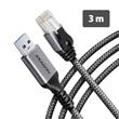 AXAGON ADE-AM30 USB-A Gigabit Ethernet adaptér s integrovaným síťovým CAT6 kabelem RJ-45 (3 m)