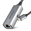 AXAGON ADE-TXPD, USB-C 3.2 Gen 1 - Gigabit Ethernet síťová karta, Asix AX88179, PD 100W, auto instal