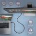 AXAGON BUCM32-CM05AB, SPEED+ kabel USB-C <-> USB-C, 0.5m, USB 20Gbps, PD 100W 5A, 4K HD, ALU, oplet, černý