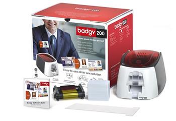 BADGY 200, Card Printer, barevná tiskárna karet, podavač, výstupní zásobník, tis