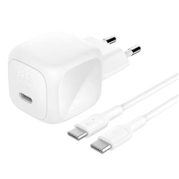 Belkin BOOST CHARGE™ 45W USB-C Power Delivery PPS nástěnná nabíječka + 1m USB-C na USB-C kabel, bílá