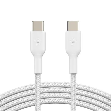 Belkin BOOST CHARGE™ USB-C/USB-C kabel, 1m, bílý - odolný - 2pack