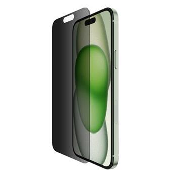 Belkin SCREENFORCE™ TemperedGlass Privacy Anti-Microbial ochranné privátní sklo pro iPhone 15 Plus / 14 Pro Max