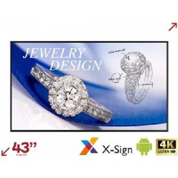 BenQ LCD ST4302S 43" 3840x2160/400 nits/2xHDMI/VGA/2xUSB/RJ45/RS232/3.5mm/VESA/2x10W repro - digital signage, informační panel