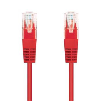 C-TECH Kabel patchcord Cat5e, UTP, červený, 0,5m