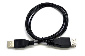 C-TECH Kabel USB A-A 3m 2.0 prodlužovací, černý