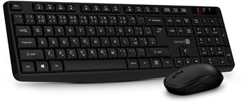 CONNECT IT OfficeBase Wireless Combo bezdrátová černá klávesnice + myš, USB, 2,4