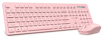 CONNECT IT Wireless FashionCombo2 Pink bezdrátová klávesnice + myš, USB 2,4GHz,