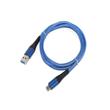 Crono kabel USB 2.0/ USB A samec - USB C, 1,0m, modrý high premium