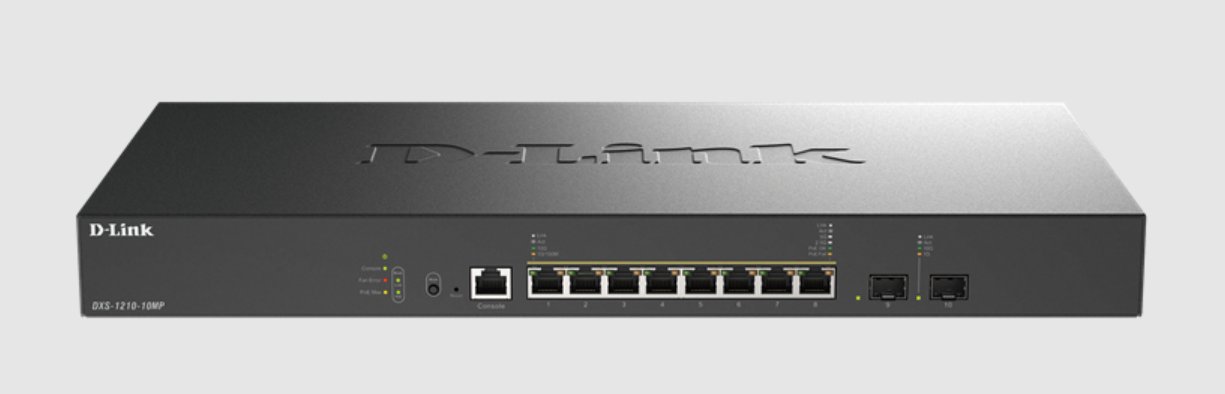 D-Link 10G Multi-Gigabit Smart Managed Switches, DXS-1210-10MP/E