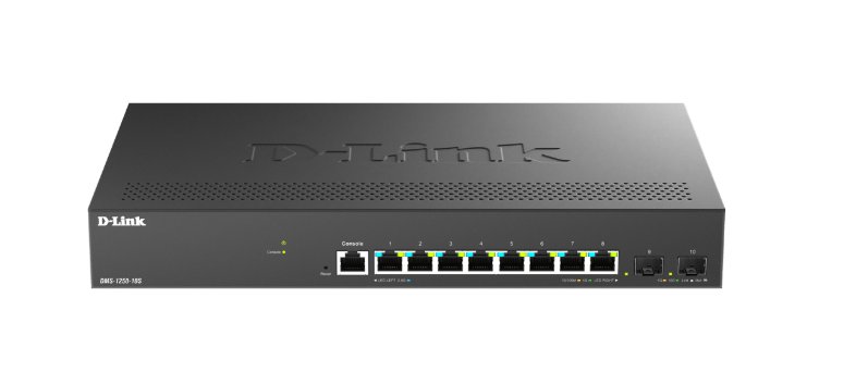 D-Link DMS-1250-10S/E 10 - Port 2.5G Smart Managed Fiber Switch