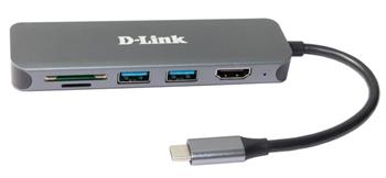 D-Link DUB-2327 6-in-1 USB-C Hub with HDMI/Card Reader/Power Delivery