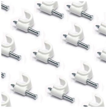 DATACOM Kabelová příchytka (4mm) bílá 100ks