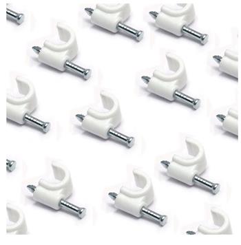 DATACOM Kabelová příchytka (8mm) bílá 100ks