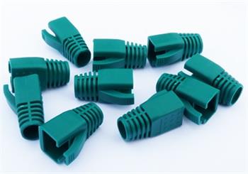 DATACOM Návlek pro plug RJ45 (CAT6A,CAT7) zelený (10ks)