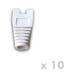 DATACOM Návlek pro plug RJ45 s výřezem bílý (10ks)