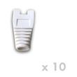 DATACOM Návlek pro plug RJ45 s výřezem bílý (10ks)