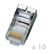 DATACOM Plug STP CAT5E 8p8c- RJ45 lanko (10ks)