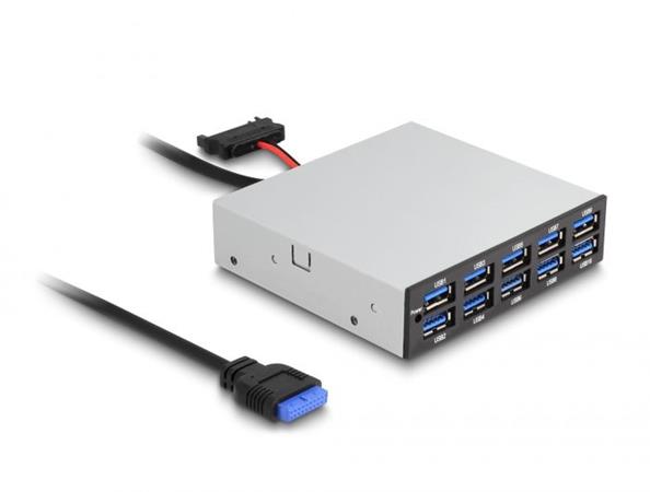 Delock 3.5” USB 5 Gbps přední panel 10 x USB Typ-A
