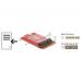 Delock Adaptér Mini PCIe > M.2 slot Key E