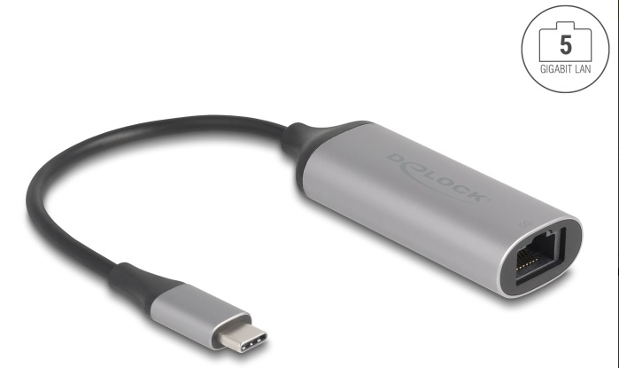 Delock Adaptér USB Type-C™ sítě 5 Gigabit LAN