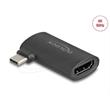 Delock Adaptér ze zástrčky USB Type-C na zásuvku HDMI (DP Alt Mode), 4K, pravoúhlý