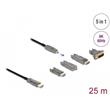 Delock Aktivní optický HDMI kabel 5 v 1, 8K, 60 Hz, 25 m