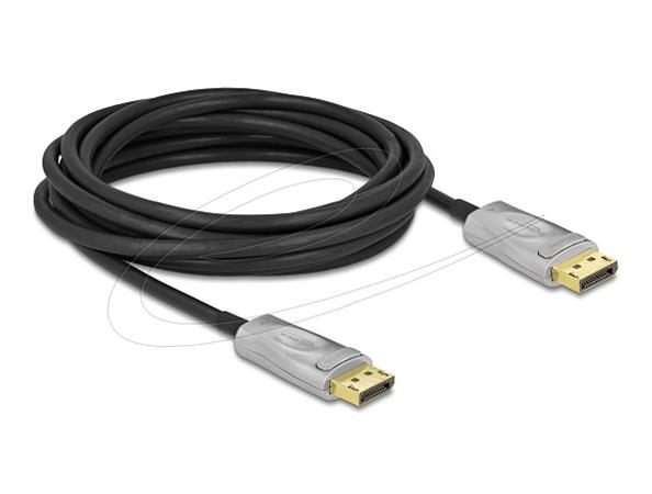 Delock Aktivní optický kabel DisplayPort 1.4 8K 5 m, černá