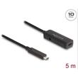 Delock Aktivní prodlužovací kabel USB 10 Gbps USB Type-C™ 5 m