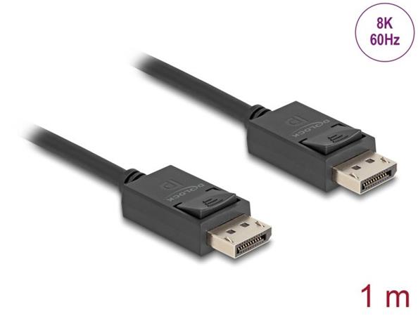 Delock DisplayPort kabel 16K 30 Hz / 8K 60 Hz 40 Gbps 1 m