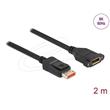 Delock DisplayPort prodlužovací kabel montážní panel 8K 60 Hz 2 m