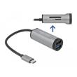 Delock Hub USB 3.2 Gen 1 se 2 porty a s připojením USB Type-C™ a slotem pro kartu SD + Micro SD
