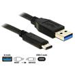 Delock Kabel SuperSpeed USB 10 Gbps (USB 3.1, Gen 2) Typ A samec > USB Type-C™ samec 1 m černý