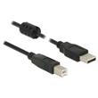 Delock Kabel USB 2.0 Typ-A samec > USB 2.0 Typ-B samec 2,0 m černý