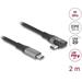 Delock Kabel USB 20 Gbps, pravoúhlý levý / pravý USB PD 3.1 Extended Power Range 240 W 2 m