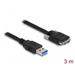 Delock Kabel USB 3.0 Typ-A samec na Typ Micro-B samec se šroubky 3 m