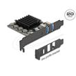 Delock Karta PCI Express x4 na 1 x USB 20 Gbps USB Type-C™ + 2 x USB 10 Gbps Typ-A - Low Profile Form Factor