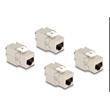 Delock Keystone Modul RJ45 jack Cat.6A STP 4 ks