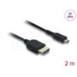 Delock Koaxiální kabel High Speed HDMI HDMI samec na Micro HDMI samec 8K 60 Hz 2 m