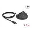 Delock Magnetická základna ze zásuvky USB Typ-A na zástrčku USB Type-C™, s dokovacím kabelem 10 Gbps, délky 1,2 m